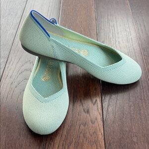 Rothy's Light Green Ballet Flats